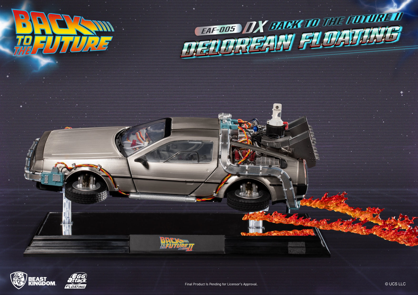 Back to the Future DeLorean Floating DX Statues  (Prototype Shown) View 1