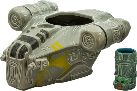 Star Wars Razor Crest Punch Bowl Set Tiki Mug  View 8