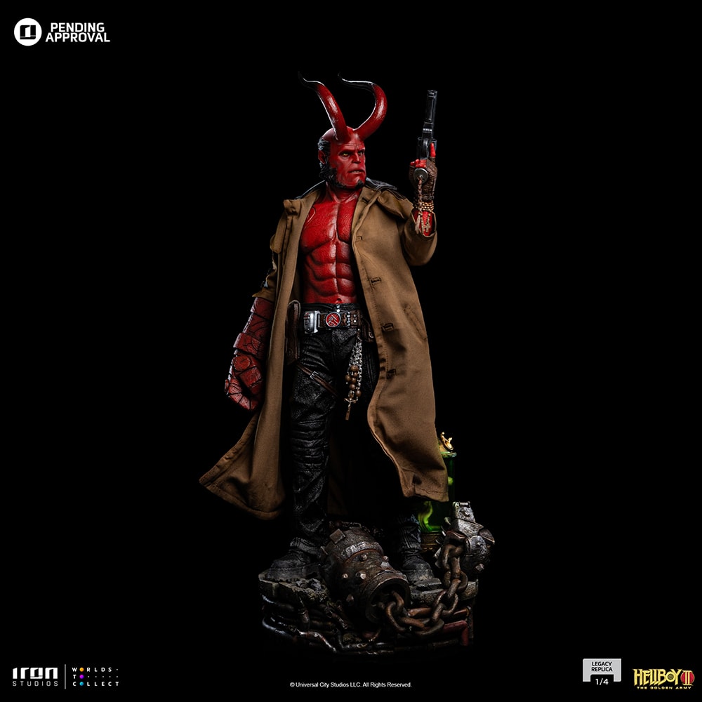 欠品あり サイドショウ ヘルボーイ 1/4 スタチュー プレミアムフォーマット Hellboy 1:4 Legacy Replica Series Statue by Iron Studios