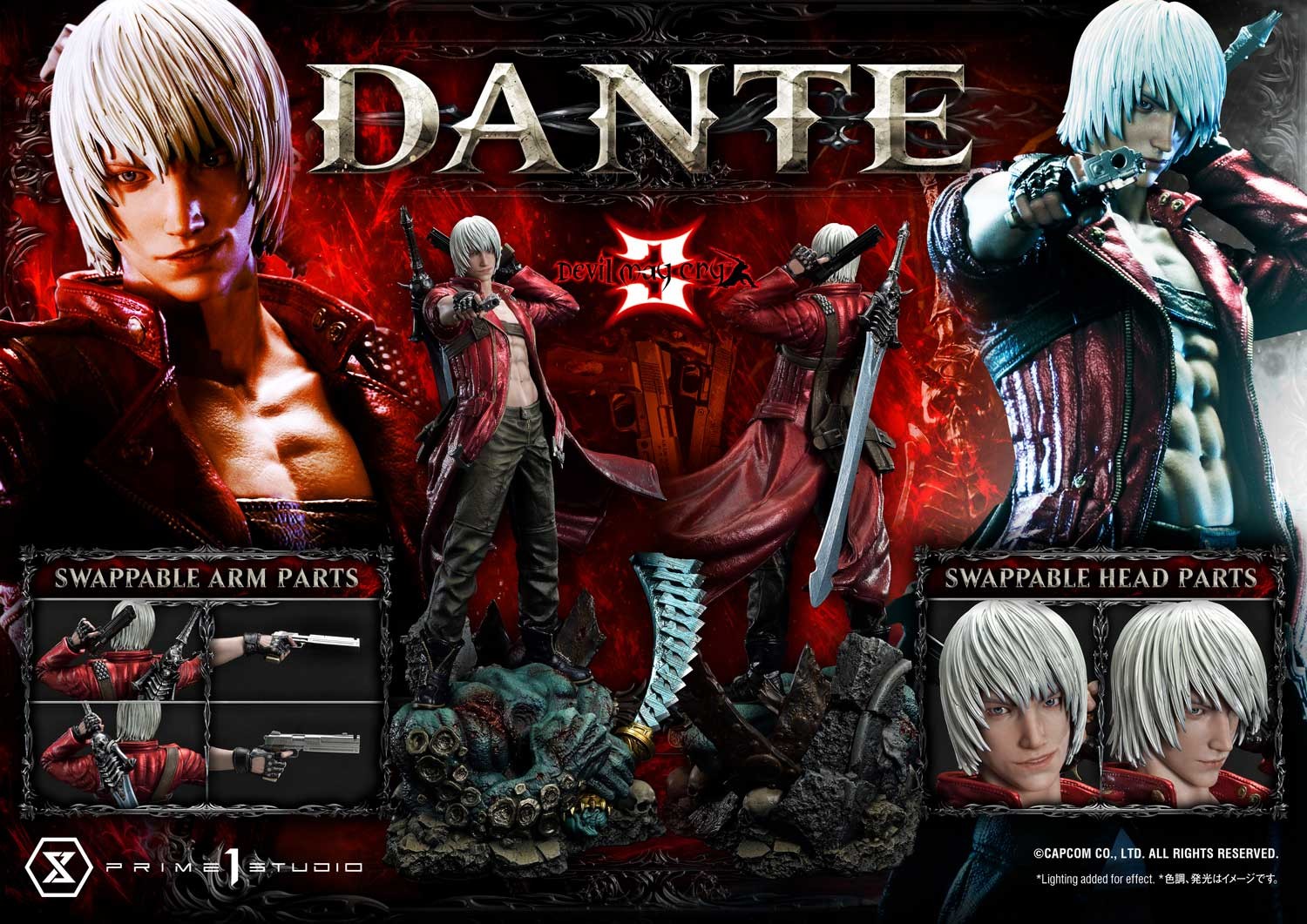 Devil May Cry Dante Quarter Scale Statue  Collector Edition (Prototype Shown) View 10