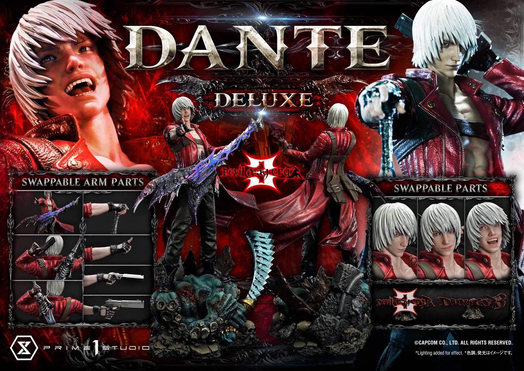 Devil May Cry Dante (Deluxe Bonus Version) Quarter Scale Statue  (Prototype Shown) View 6