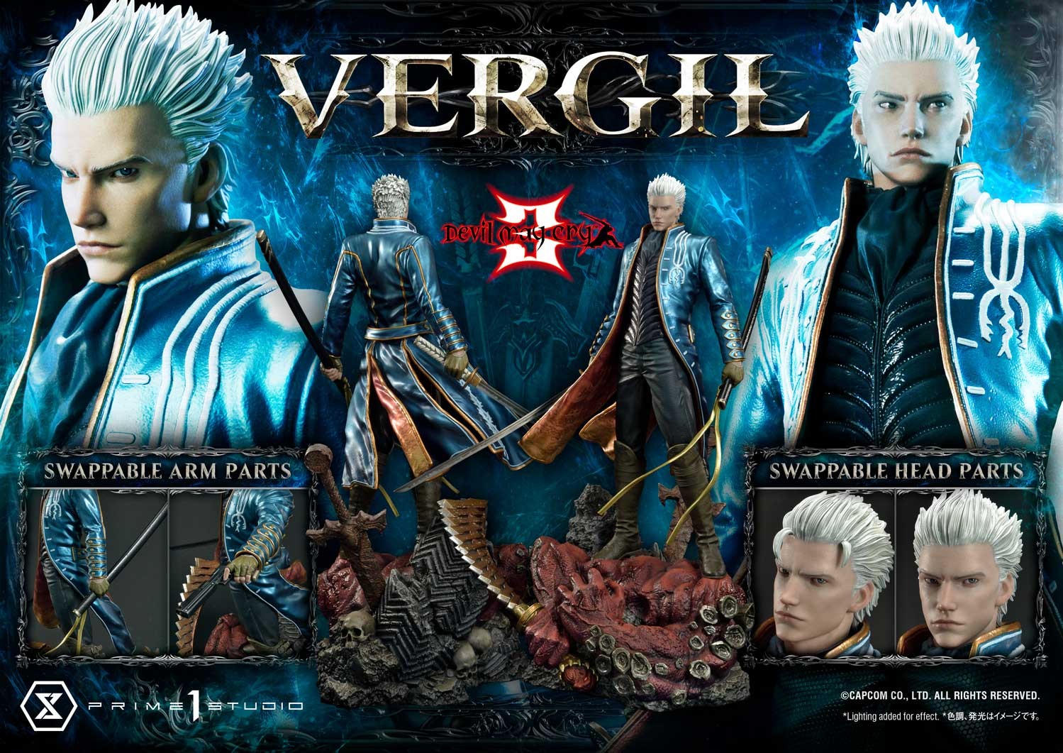 Devil May Cry Vergil Quarter Scale Statue  Collector Edition (Prototype Shown) View 4