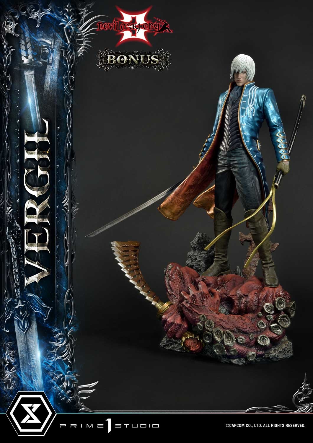Devil May Cry Vergil (Deluxe Bonus Version) Quarter Scale Statue  (Prototype Shown) View 4
