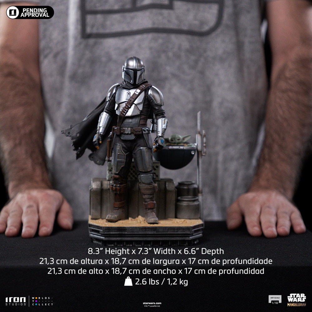 Star Wars Din Djarin and Din Grogu 1:10 Scale Statue  (Prototype Shown) View 5