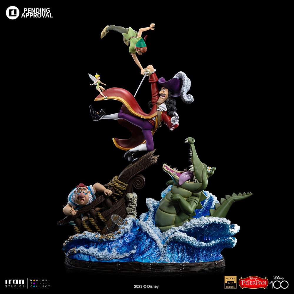 Disney Peter Pan VS Hook Deluxe 1:10 Scale Statue  (Prototype Shown) View 7