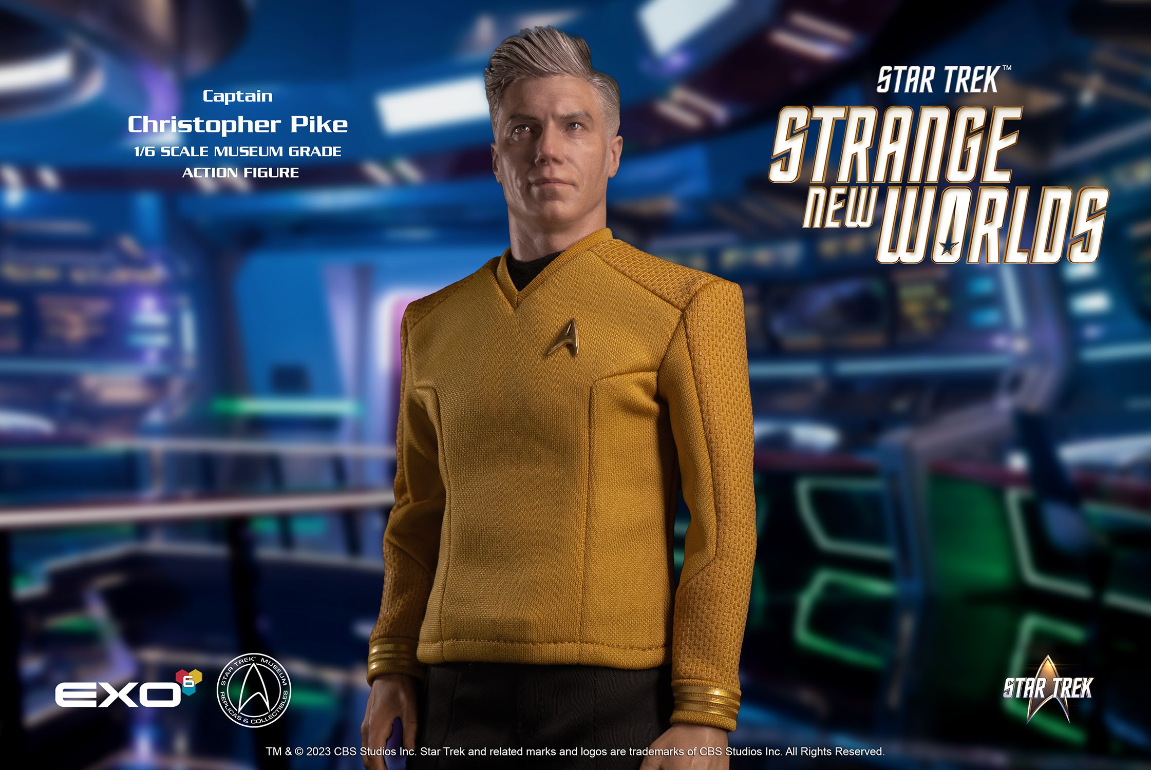 Star Trek Captain Christopher Pike Sixth Scale Figure  (Prototype Shown) View 1