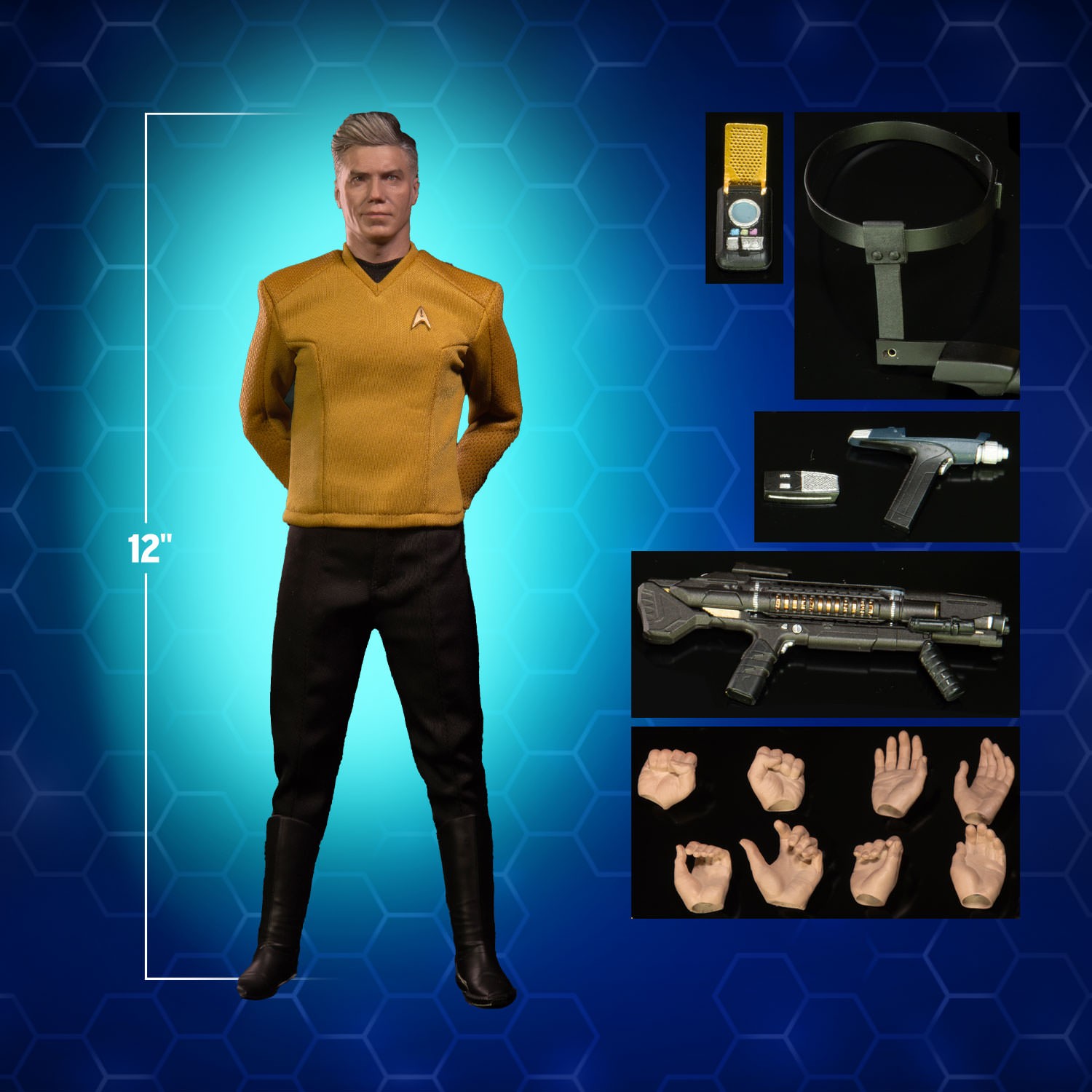 Star Trek Captain Christopher Pike Sixth Scale Figure  (Prototype Shown) View 2