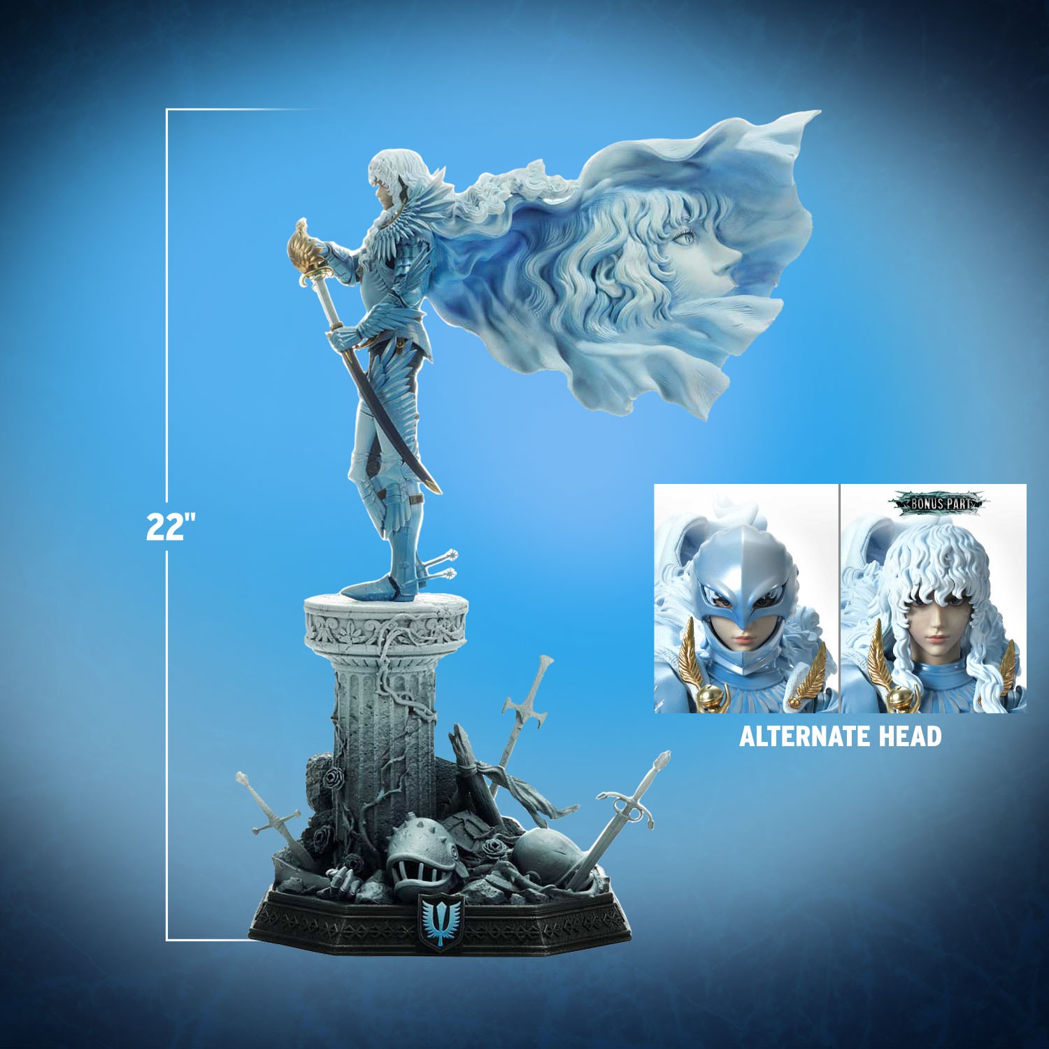 Berserk Legacy Art - Kentaro Miura - Griffith Statues by
