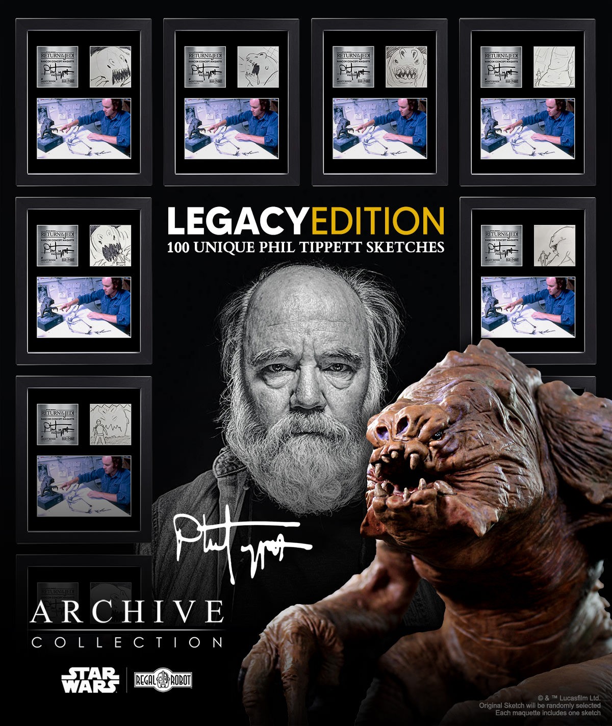 Star Wars Rancor Concept (Legacy Edition) Maquette  (Prototype Shown) View 5