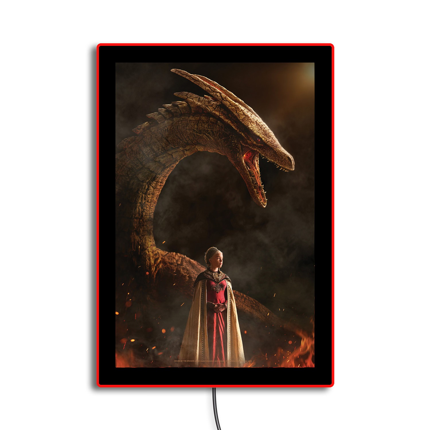 Game of Thrones Game of Thrones House of the Dragon LED Mini Poster Wall Light  View 6