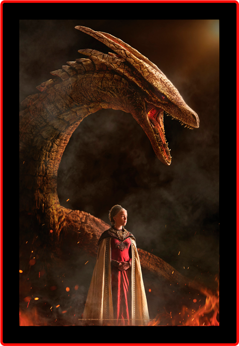 Game of Thrones Game of Thrones House of the Dragon LED Mini Poster Wall Light  View 7