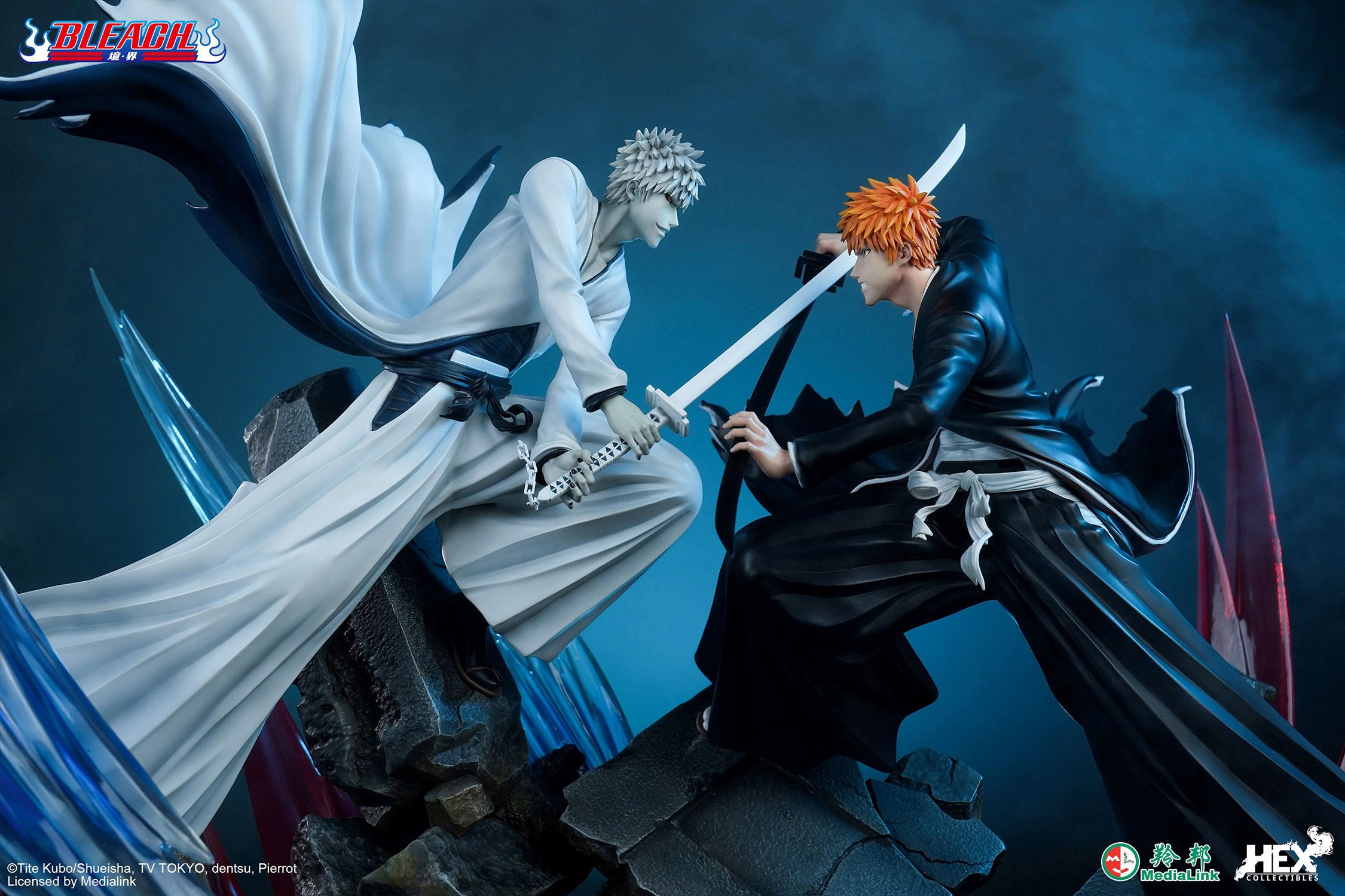 Bleach statuette 1/6 Elite Dynamic Ichigo Kurosaki vs Hollow Ichigo 56 cm