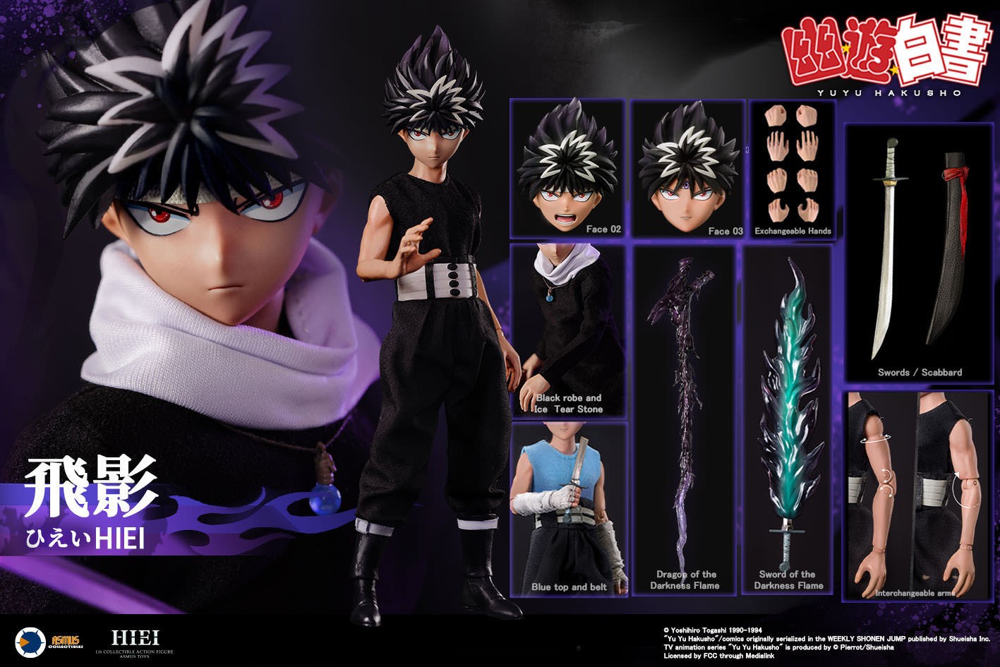 YuYu Hakusho Hiei Sixth Scale Figure  Collector Edition View 23