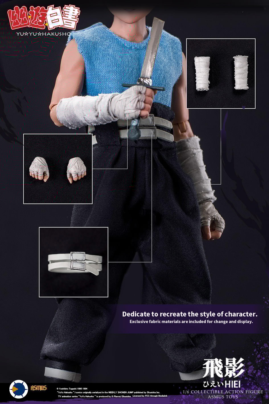YuYu Hakusho Hiei Sixth Scale Figure  Collector Edition View 20