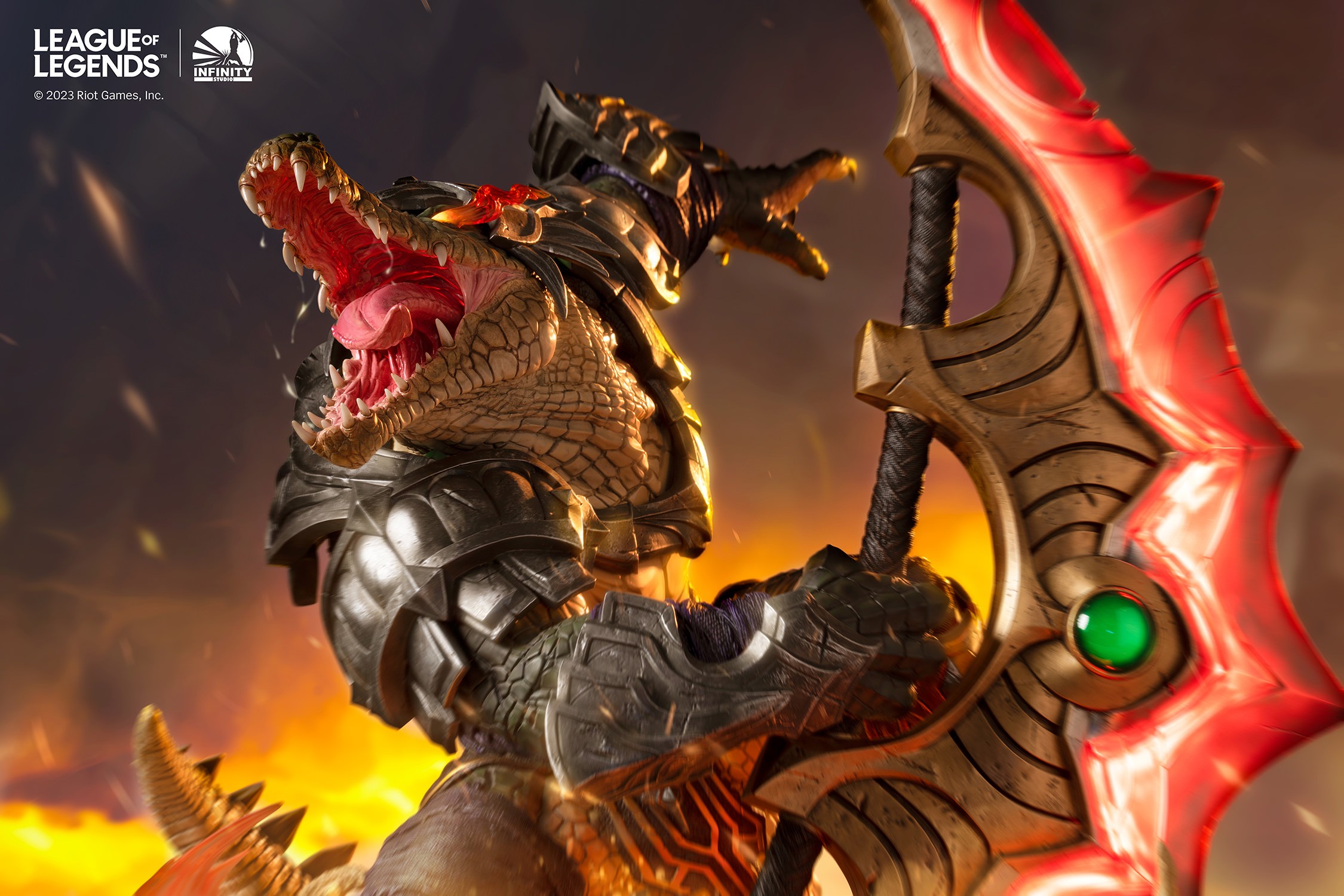 フィギュア　The Butcher of the Sands Renekton-砂漠の解体屋 レネクトン- Worlds Ver. 「League of Legends」 1/4 スタチュー Renekton - The Butcher Of The Sands by Infinity Studio