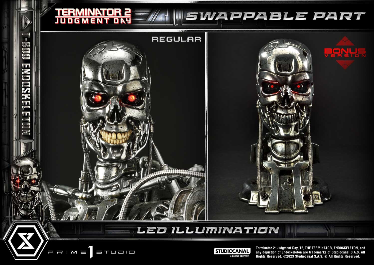 Terminator T-800 Endoskeleton (Deluxe Bonus Version) 1:3 Scale Statue  View 6