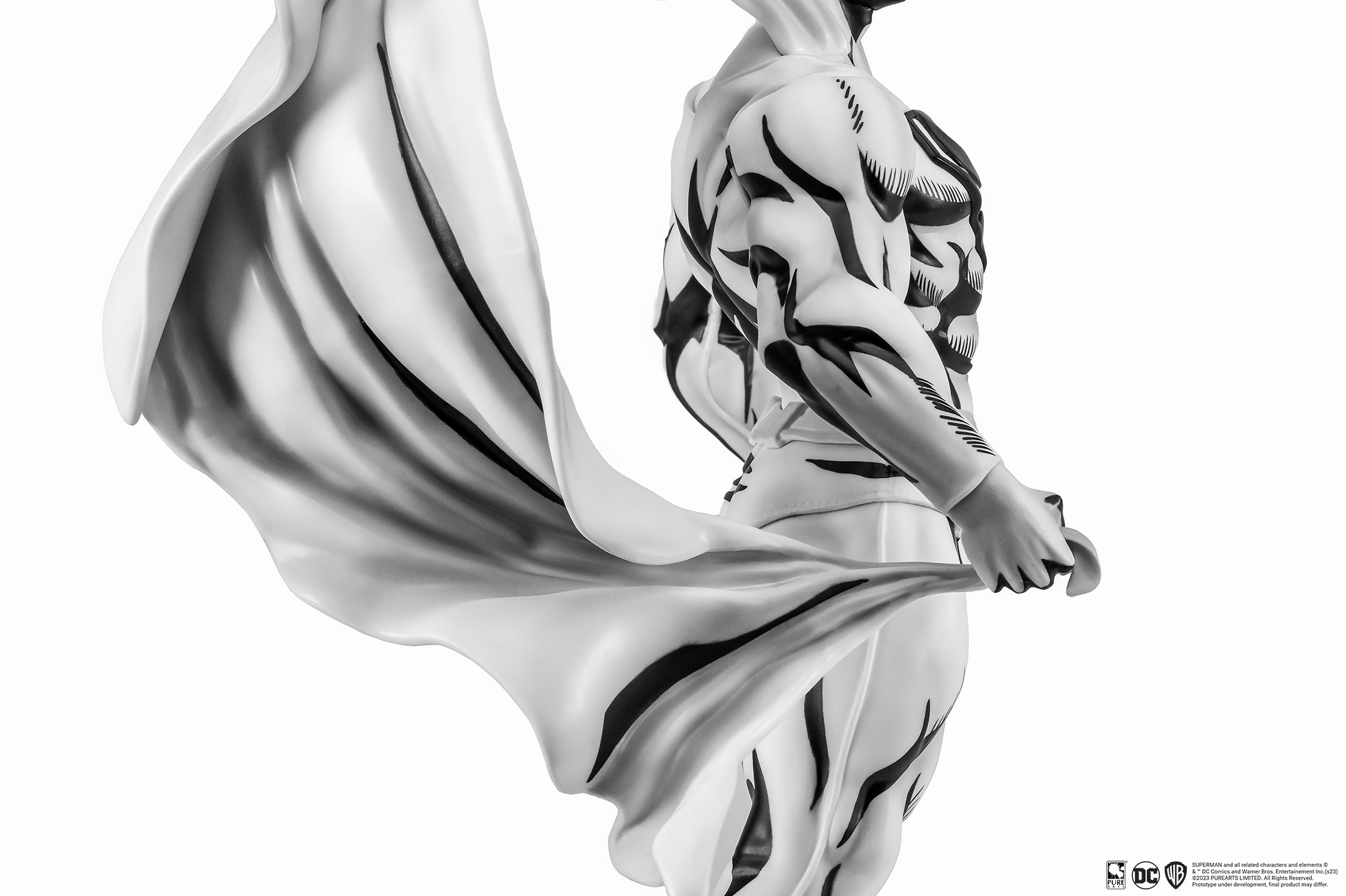 DC Comics Superman Black & White Version (PX Exclusive) Statues  (Prototype Shown) View 4