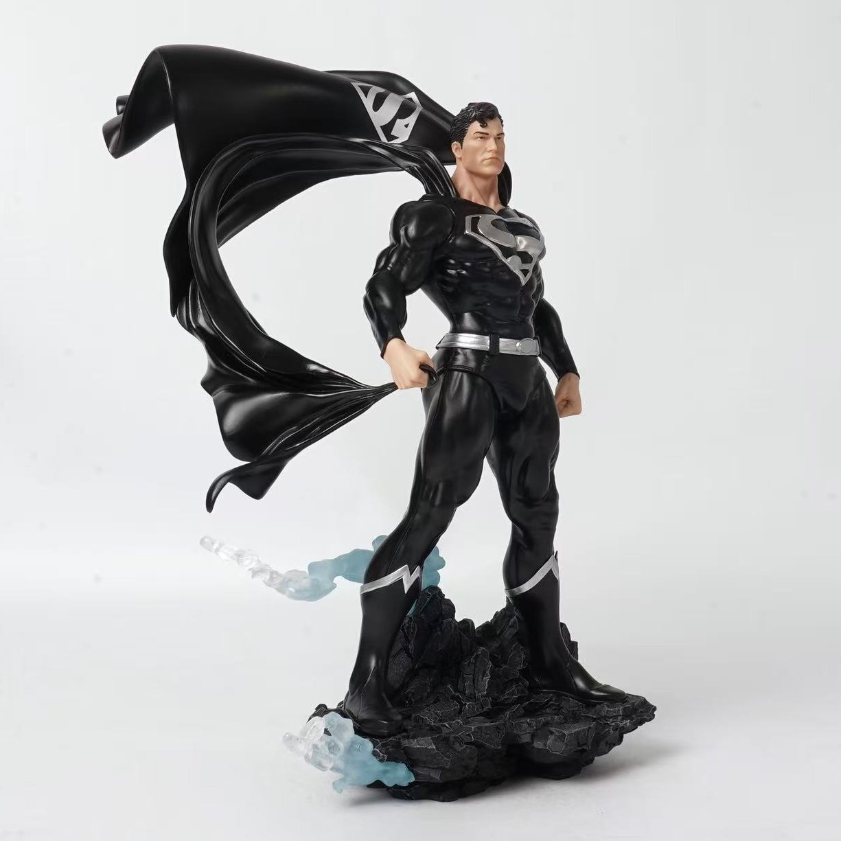 DC Comics Superman Black & Silver Version Statues  (Prototype Shown) View 5