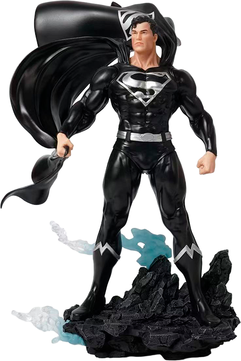 DC Comics Superman Black & Silver Version Statues  (Prototype Shown) View 7