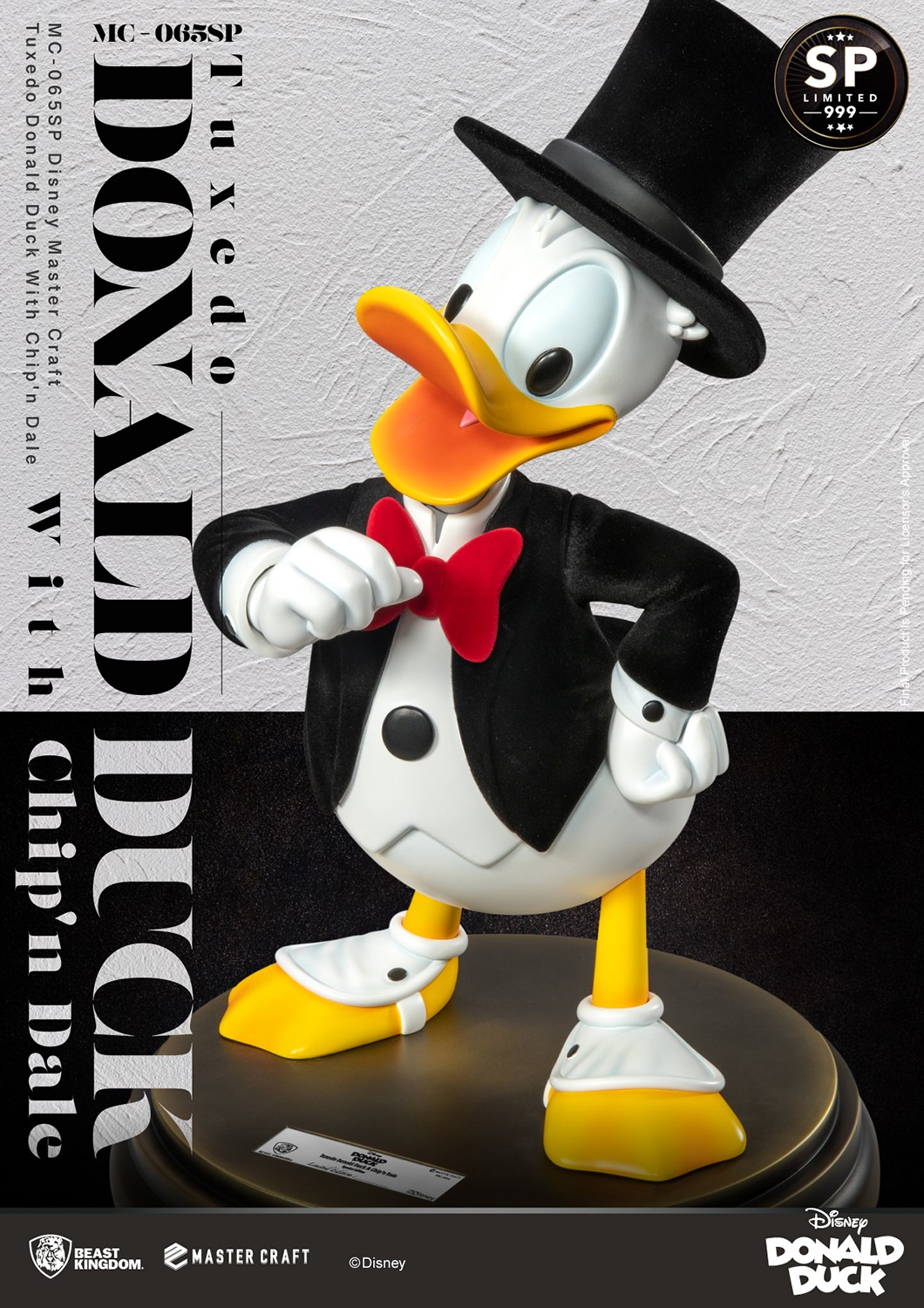 Disney Tuxedo Donald Duck with Chip ’n Dale Statues  (Prototype Shown) View 3