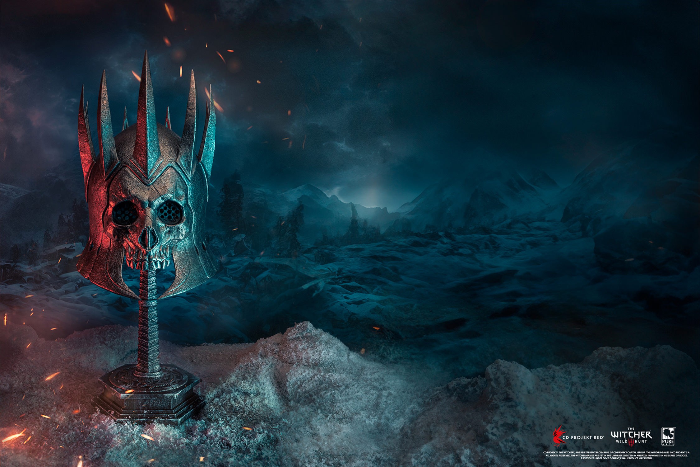 The Witcher 3: Wild Hunt Eredin Helmet Life-Size Replica  (Prototype Shown) View 6