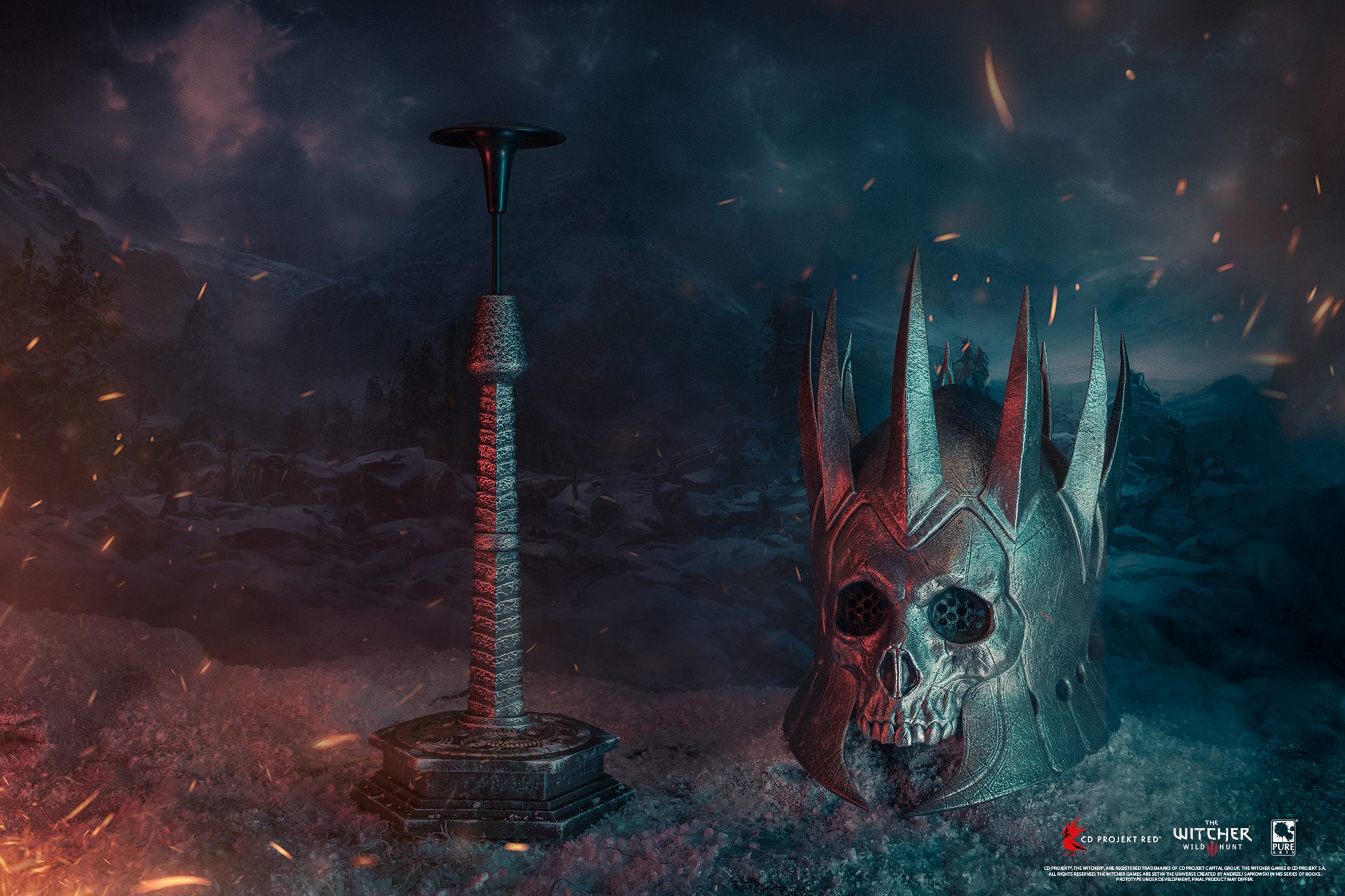 The Witcher 3: Wild Hunt Eredin Helmet Life-Size Replica  (Prototype Shown) View 7