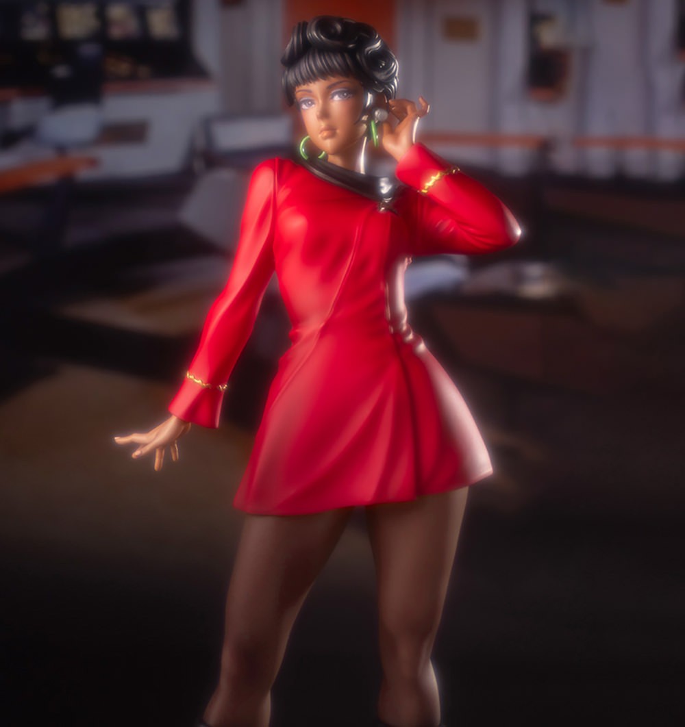 Star Trek Operation Officer Uhura Bishoujo Statues  (Prototype Shown) View 1