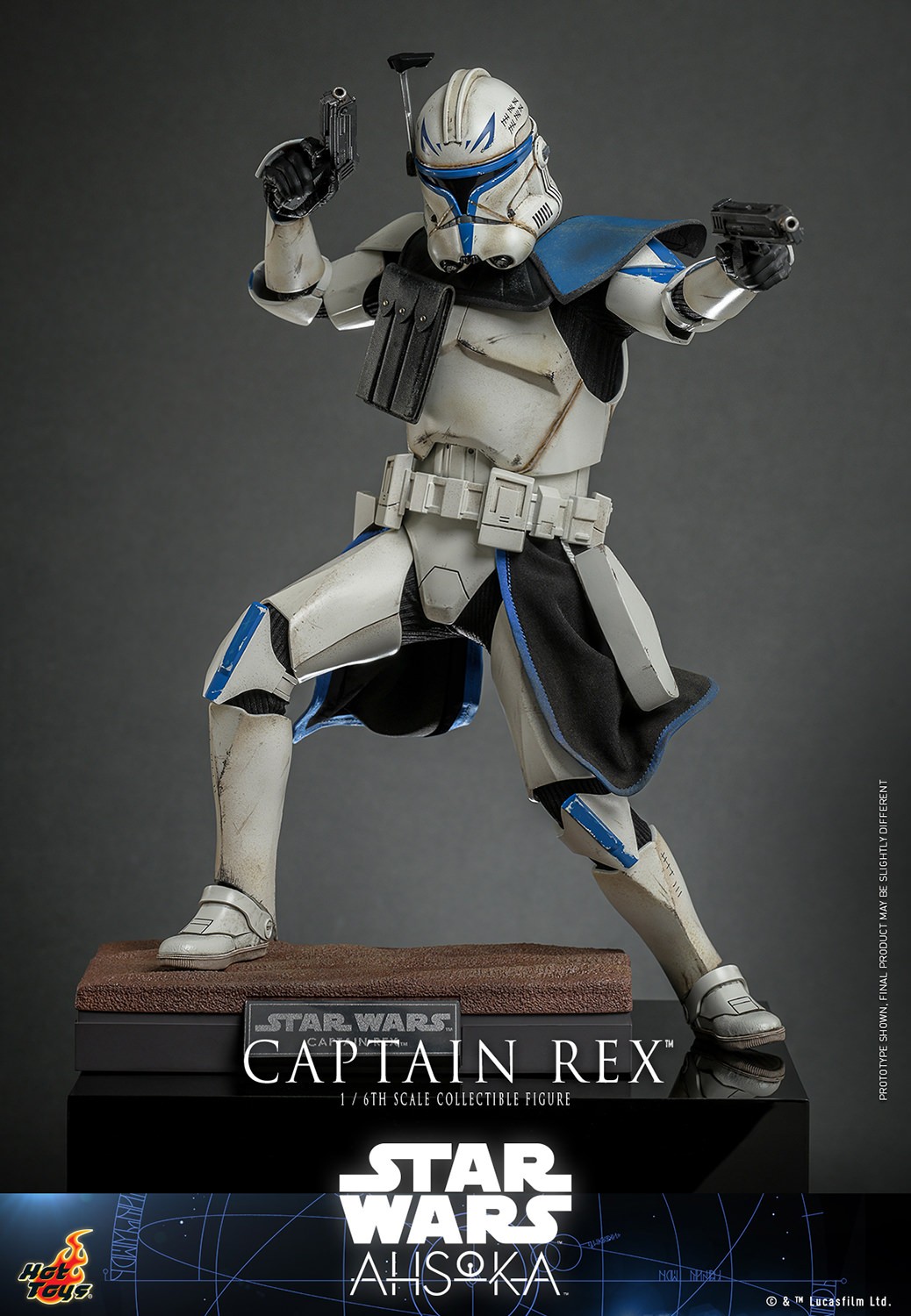 商品画像：Amazon.com: Hot Toys Star Wars The Clone Wars TMS Captain 1