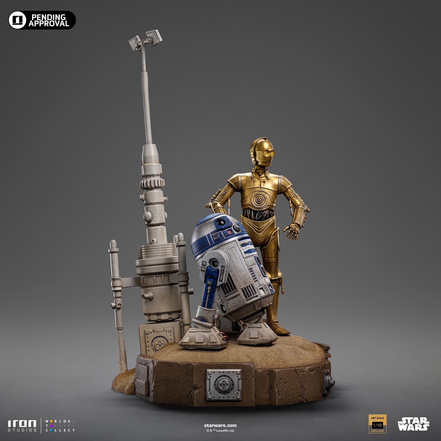 C-3PO and R2-D2 Deluxe Art Scale 1:10 Scale Statue by Iron