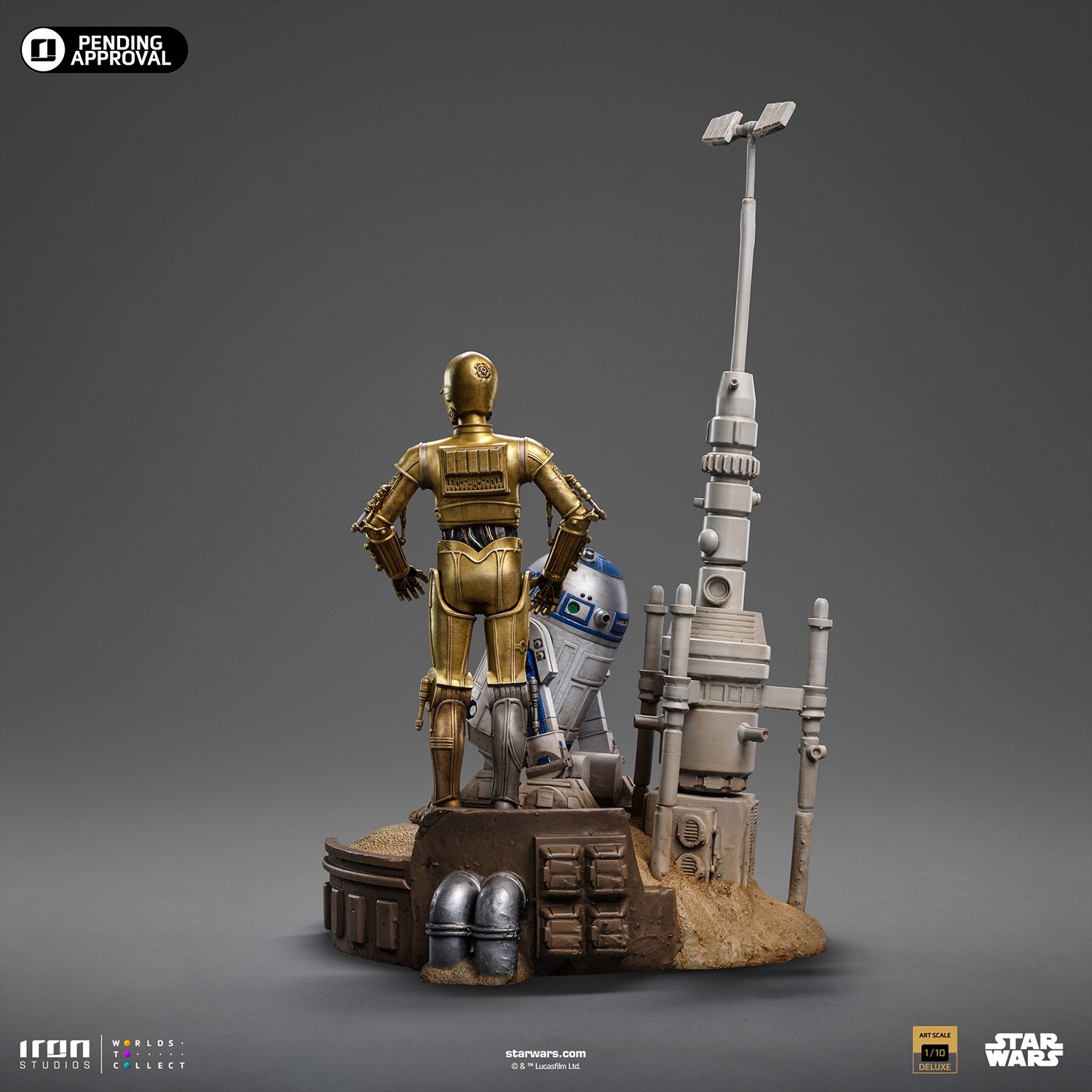 Star Wars C-3PO and R2-D2 Deluxe 1:10 Scale Statue  (Prototype Shown) View 7