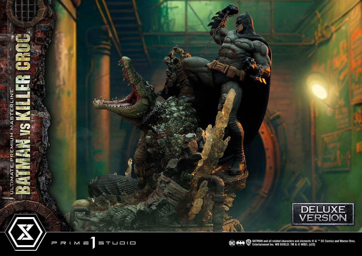 DC Comics Batman vs. Killer Croc (Deluxe Version) Quarter Scale Statue  View 3