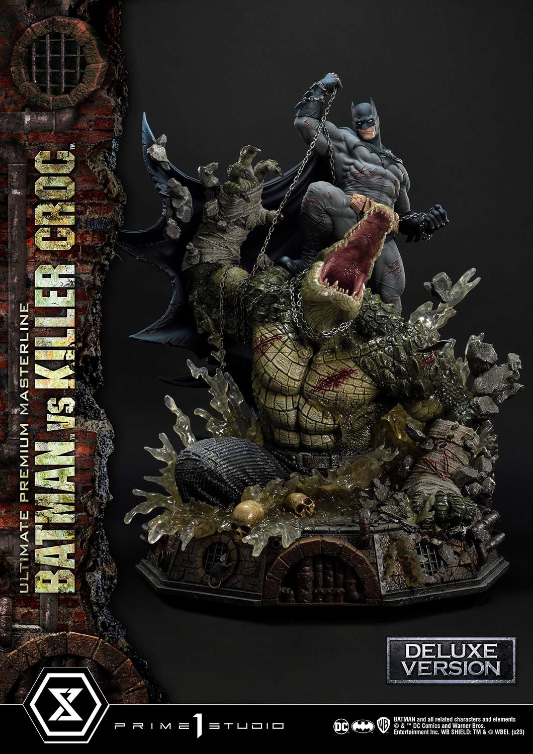 DC Comics Batman vs. Killer Croc (Deluxe Version) Quarter Scale Statue  View 16
