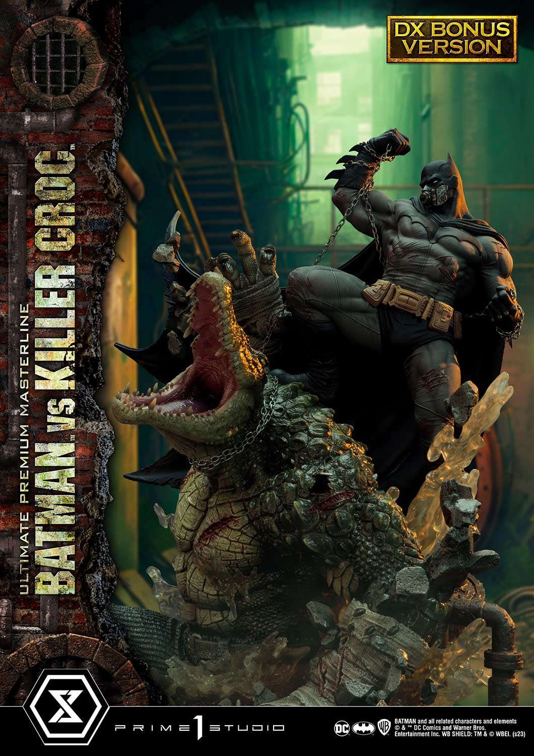 DC Comics Batman vs. Killer Croc (Deluxe Bonus Version) Quarter Scale Statue  View 5