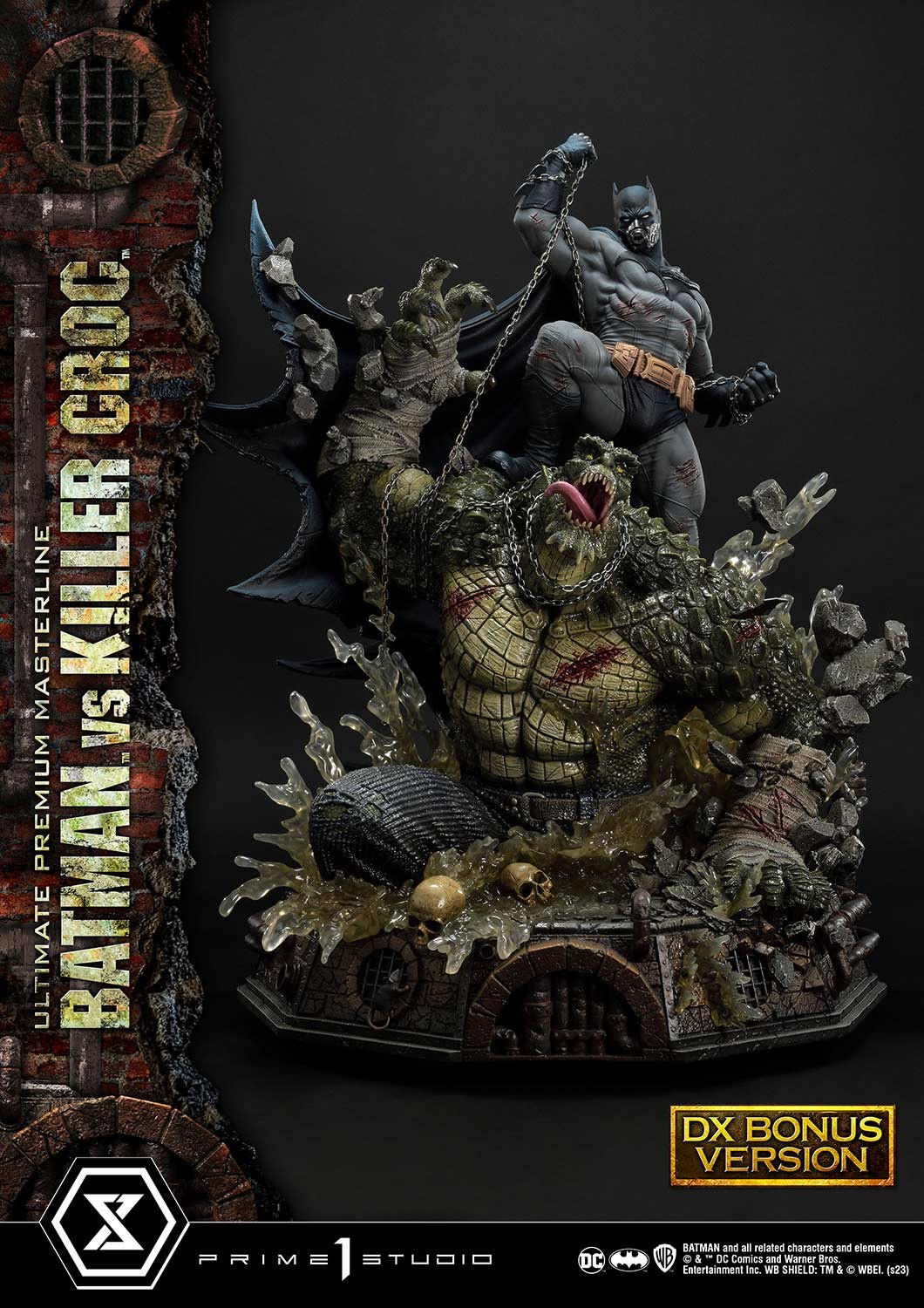 DC Comics Batman vs. Killer Croc (Deluxe Bonus Version) Quarter Scale Statue  View 8