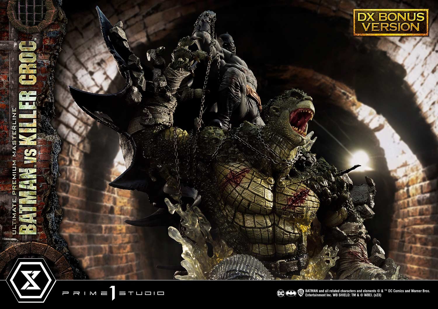 DC Comics Batman vs. Killer Croc (Deluxe Bonus Version) Quarter Scale Statue  View 10