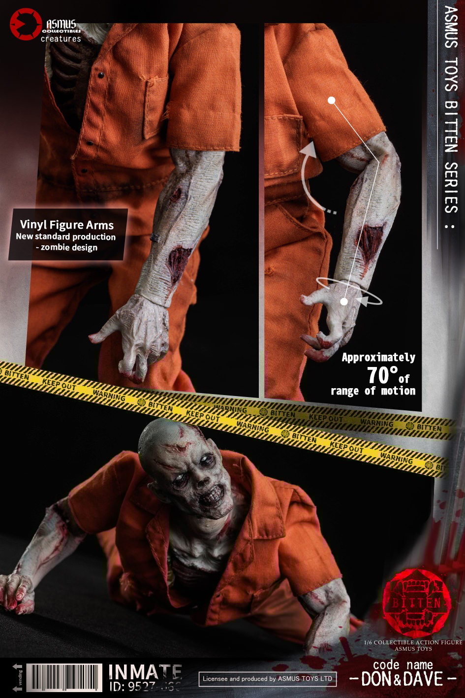 ASMUS TOYS 1/6 Biteシリーズ ゾンビ囚人 DAVE