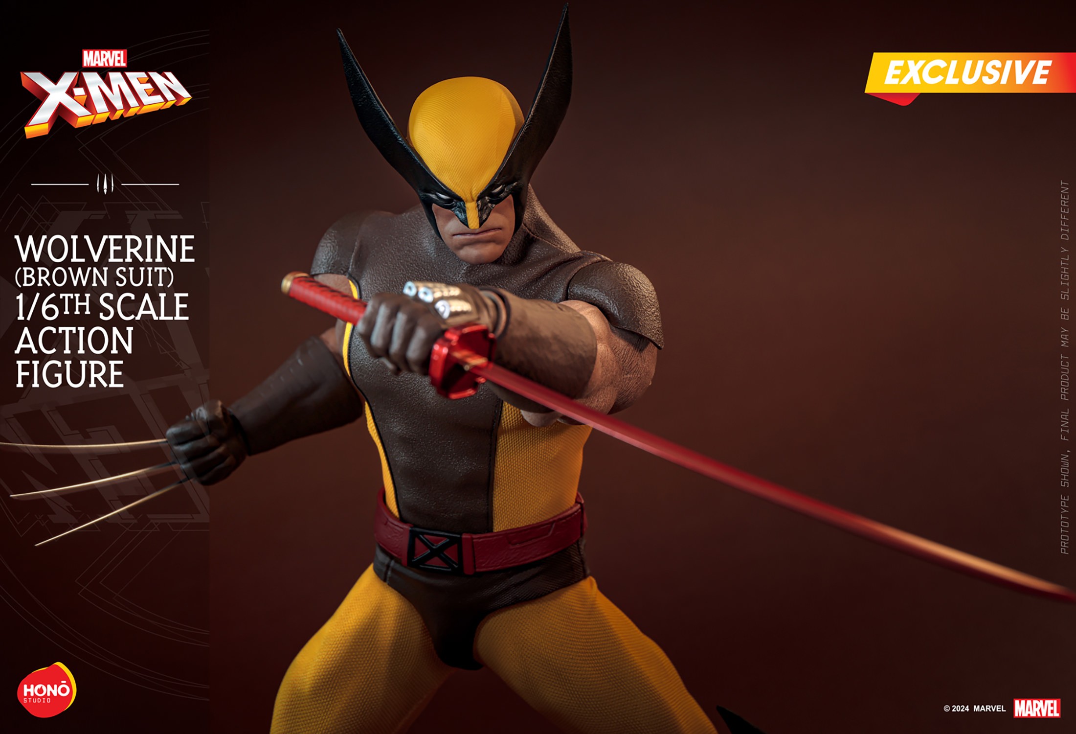 Wolverine (Brown Suit) Sixth Scale Figure by HONŌ Studio