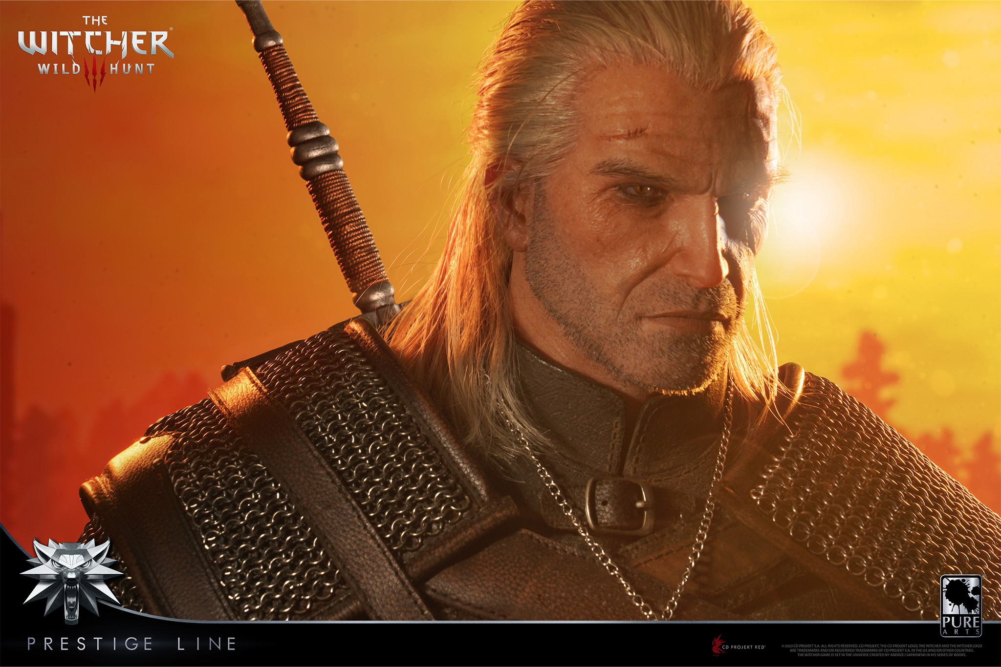 The Witcher 3: Wild Hunt Geralt of Rivia Statues  (Prototype Shown) View 5