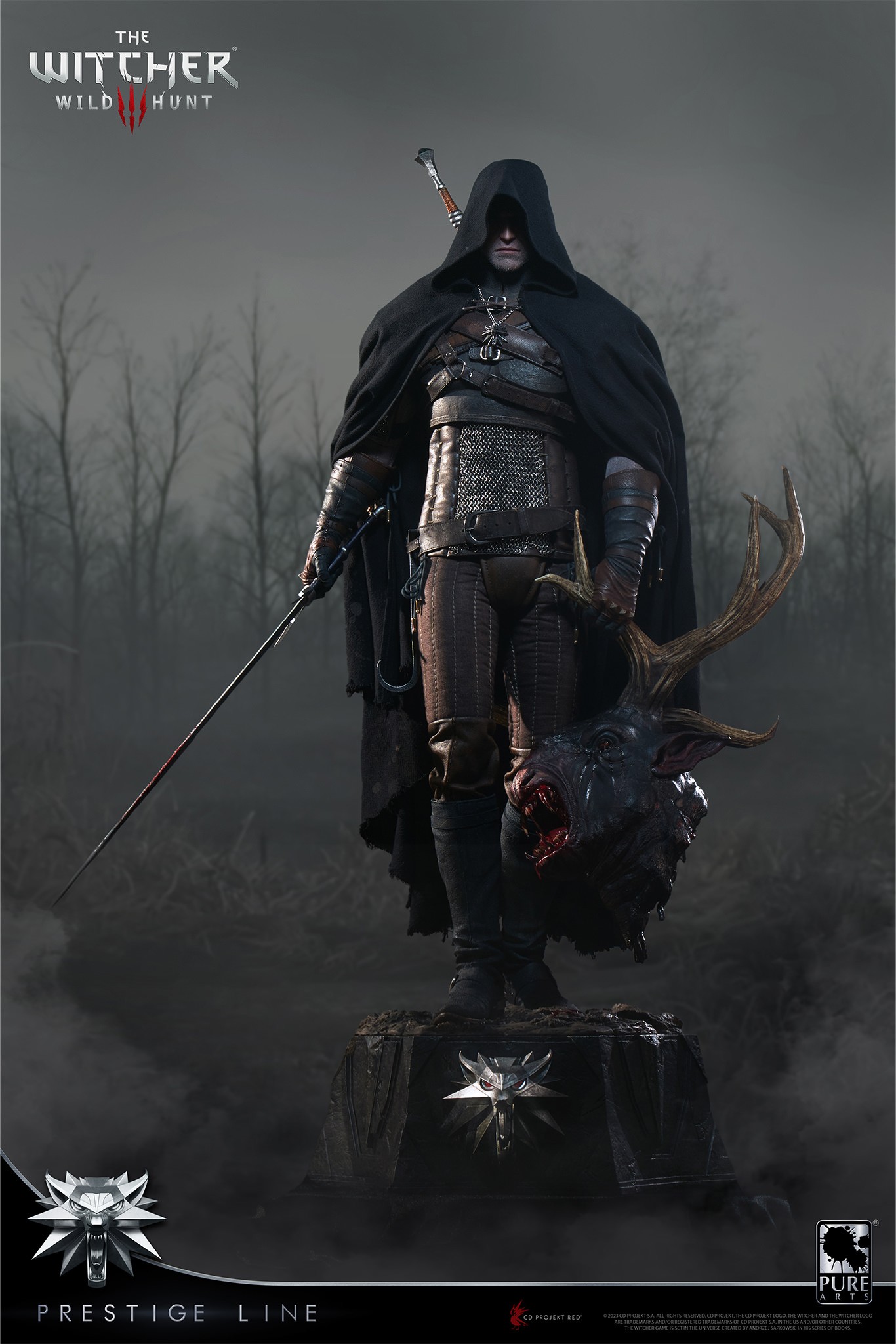 The Witcher 3: Wild Hunt Geralt of Rivia Statues  (Prototype Shown) View 11