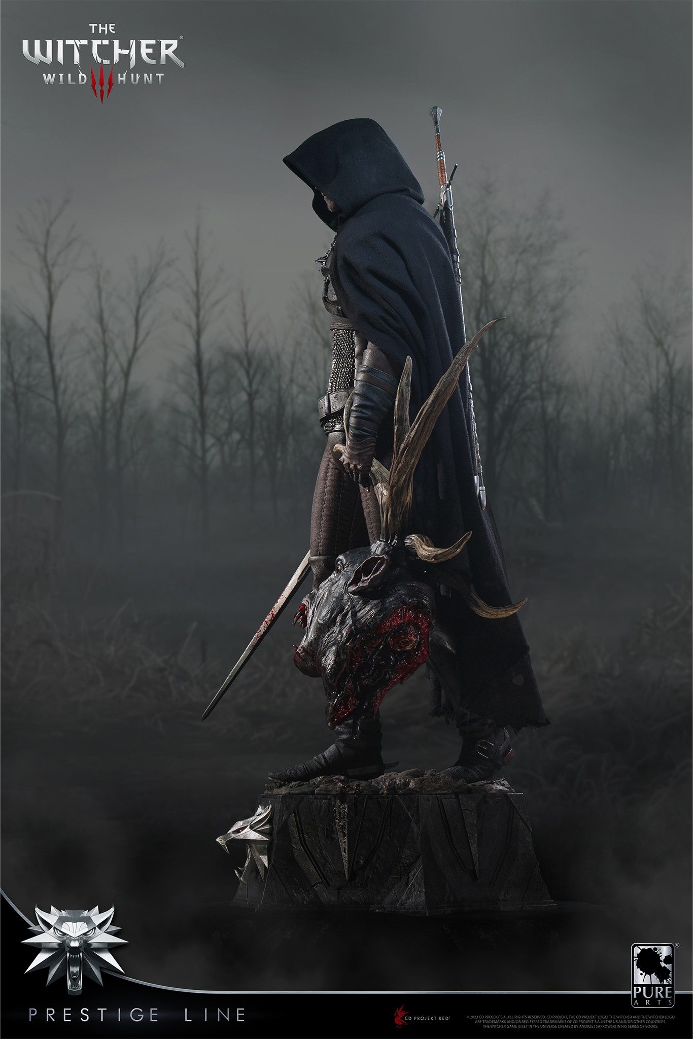 The Witcher 3: Wild Hunt Geralt of Rivia Statues  (Prototype Shown) View 12