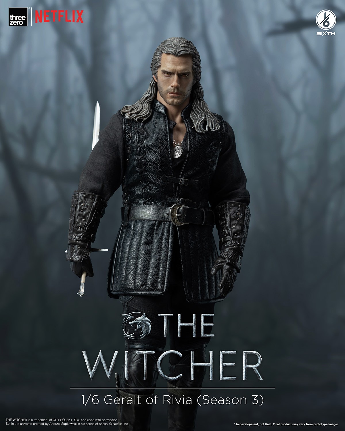 アメコミ threezero The Witcher Geralt of Rivia Geralt of Rivia Season 3 Sixth Scale Figure by Threezero