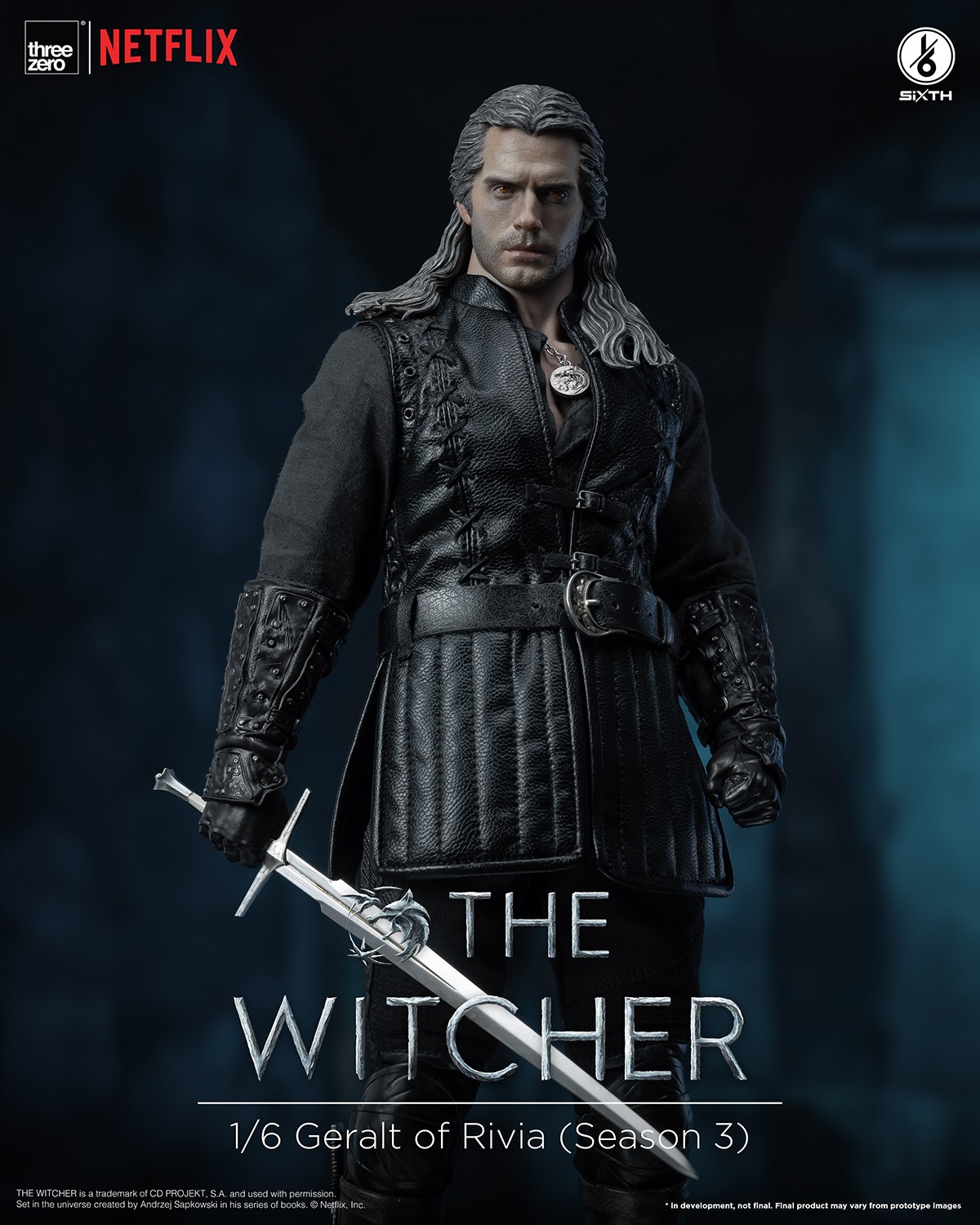 The Witcher Geralt of Rivia (Season 3) Sixth Scale Figure  (Prototype Shown) View 8