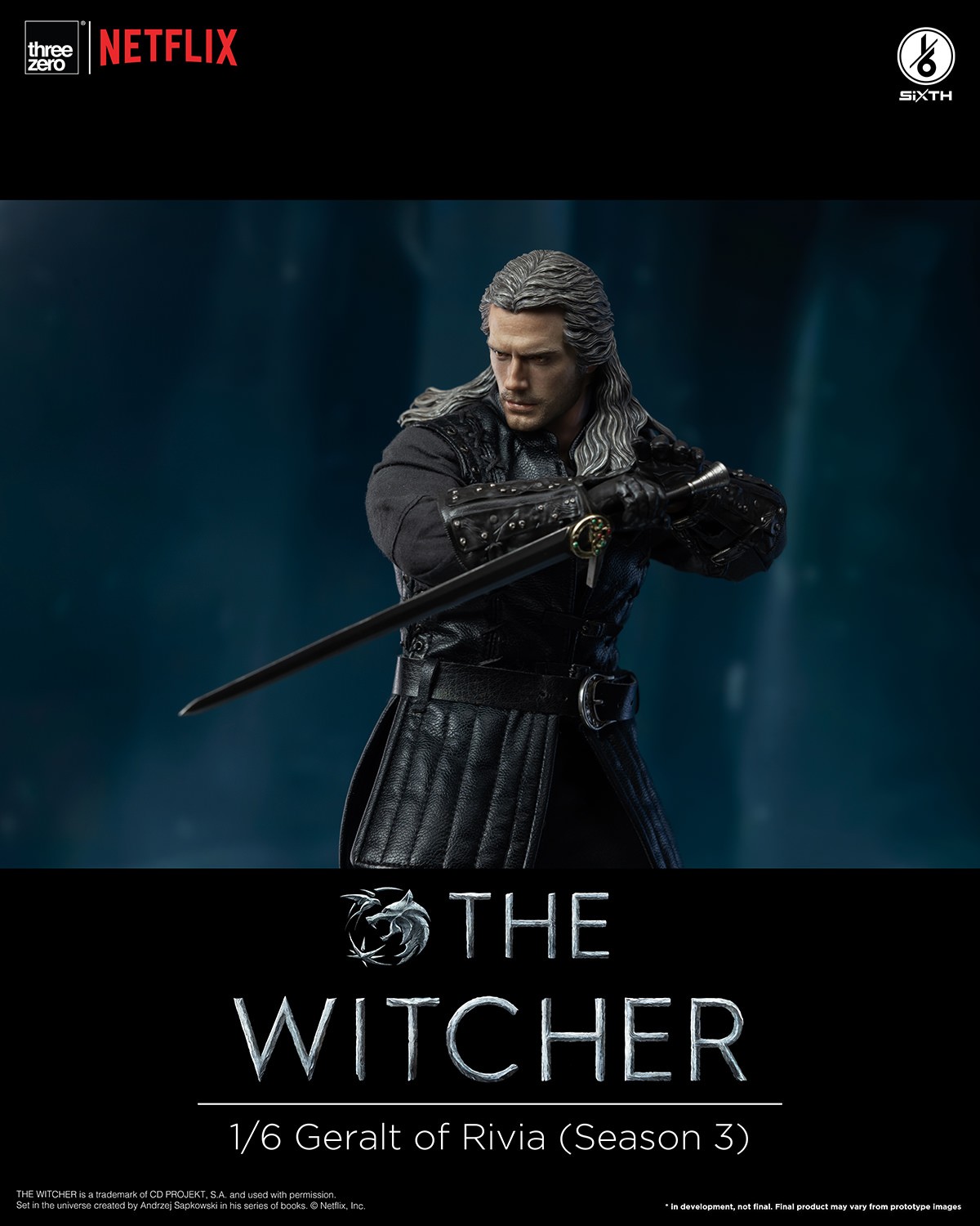 Geralt of Rivia Season 3 Sixth Scale Figure by Threezero