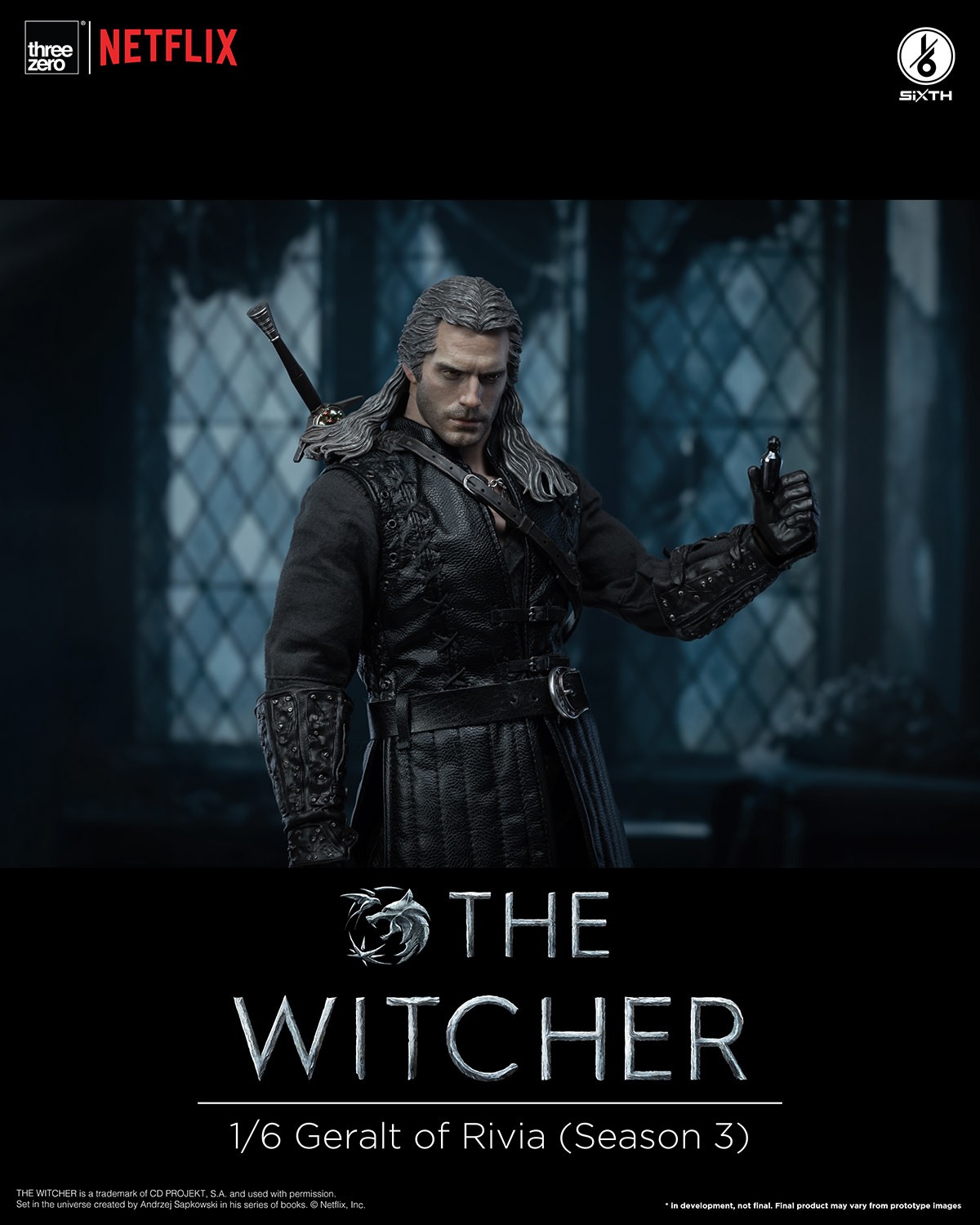 The Witcher Geralt of Rivia (Season 3) Sixth Scale Figure  (Prototype Shown) View 12