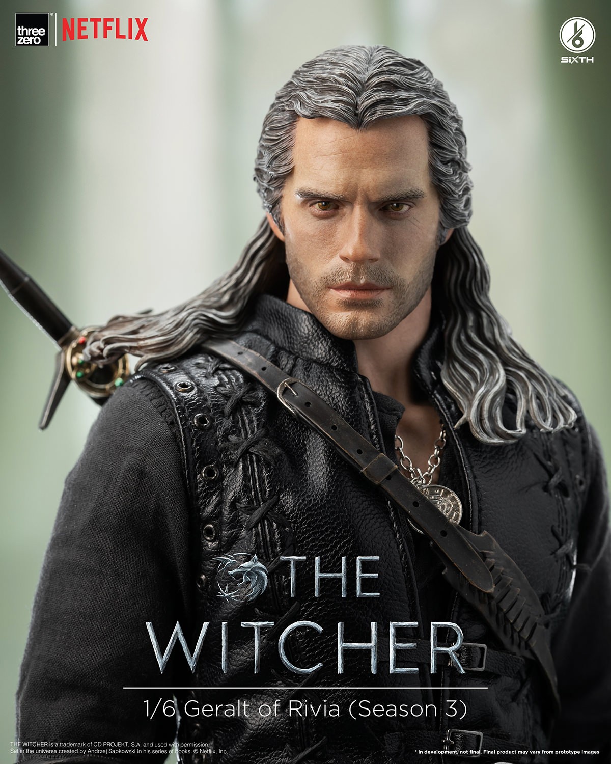 The Witcher Geralt of Rivia (Season 3) Sixth Scale Figure  (Prototype Shown) View 14