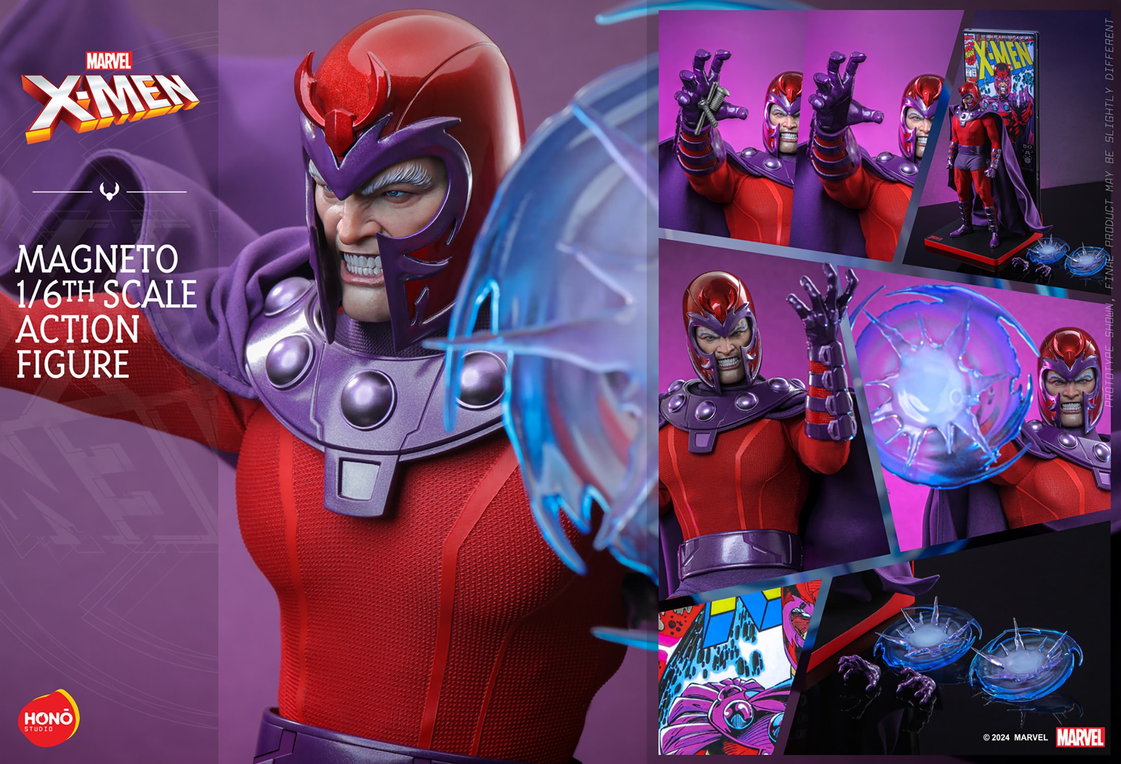 X-MEN: EVOLUTION MAGNETO ACTION FIGURE WITH MAGNETIC SPHERE