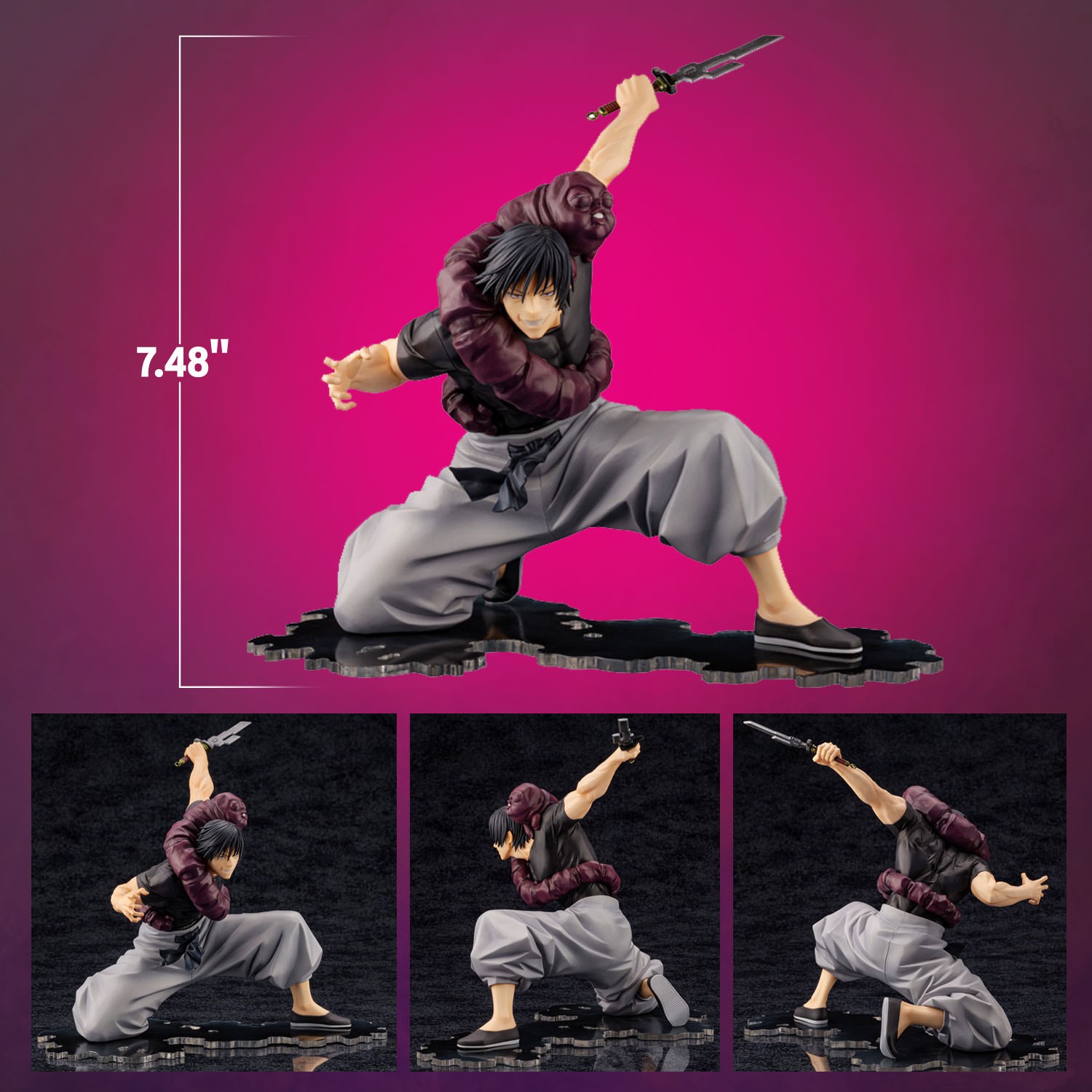 Jujutsu Kaisen Toji Fushiguro Statues  (Prototype Shown) View 2