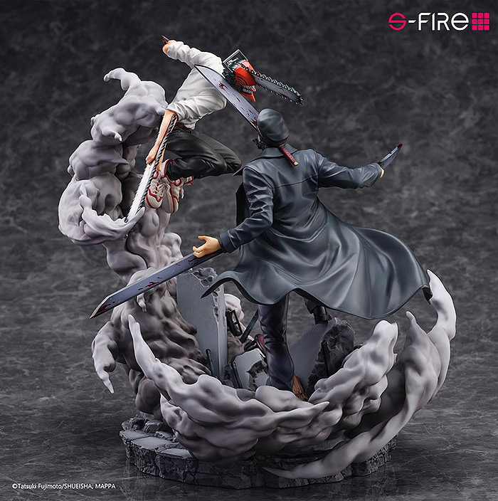 Chainsaw Man Chainsaw Man vs. Samurai Sword Collectible Figure  (Prototype Shown) View 9