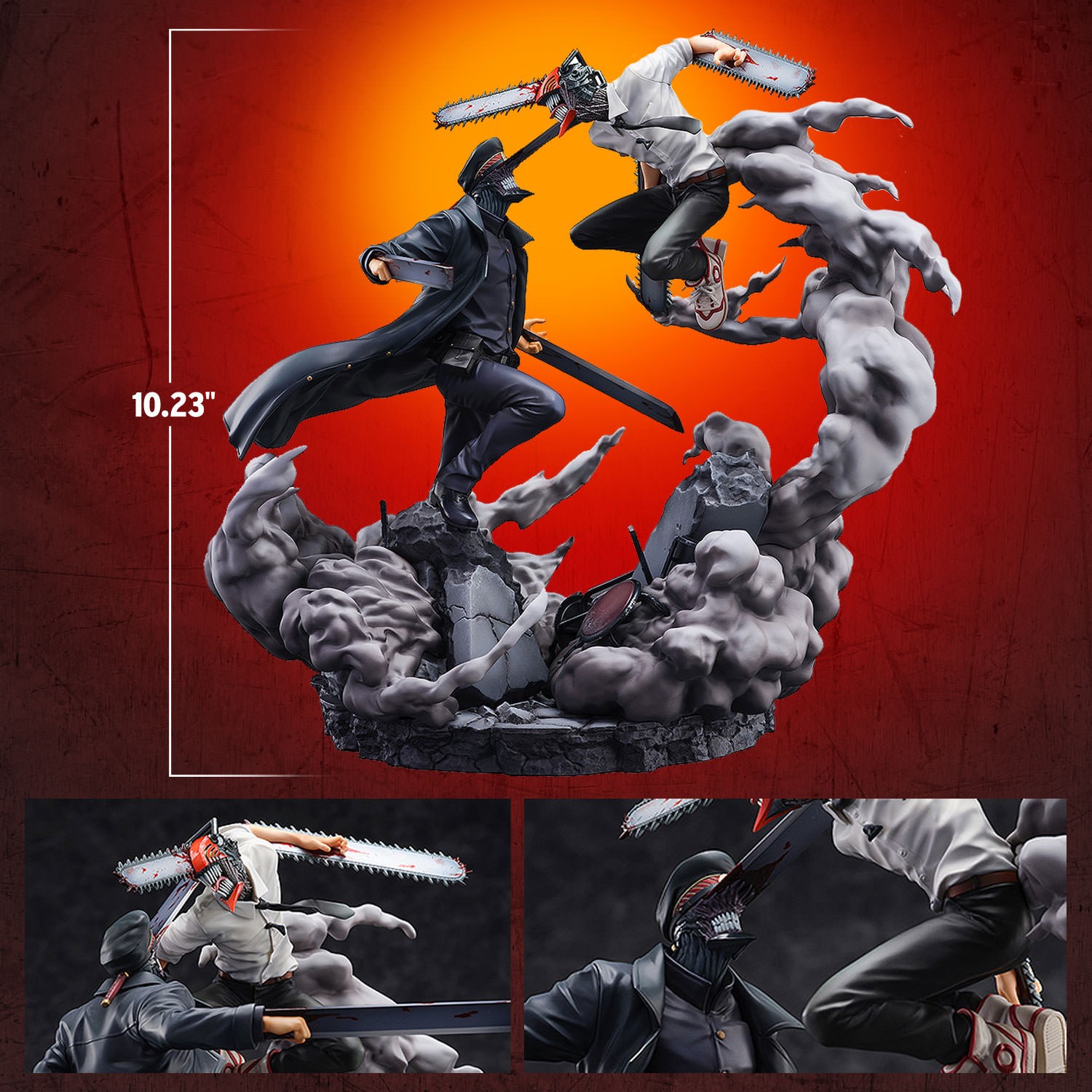 Chainsaw Man Chainsaw Man vs. Samurai Sword Collectible Figure  (Prototype Shown) View 2