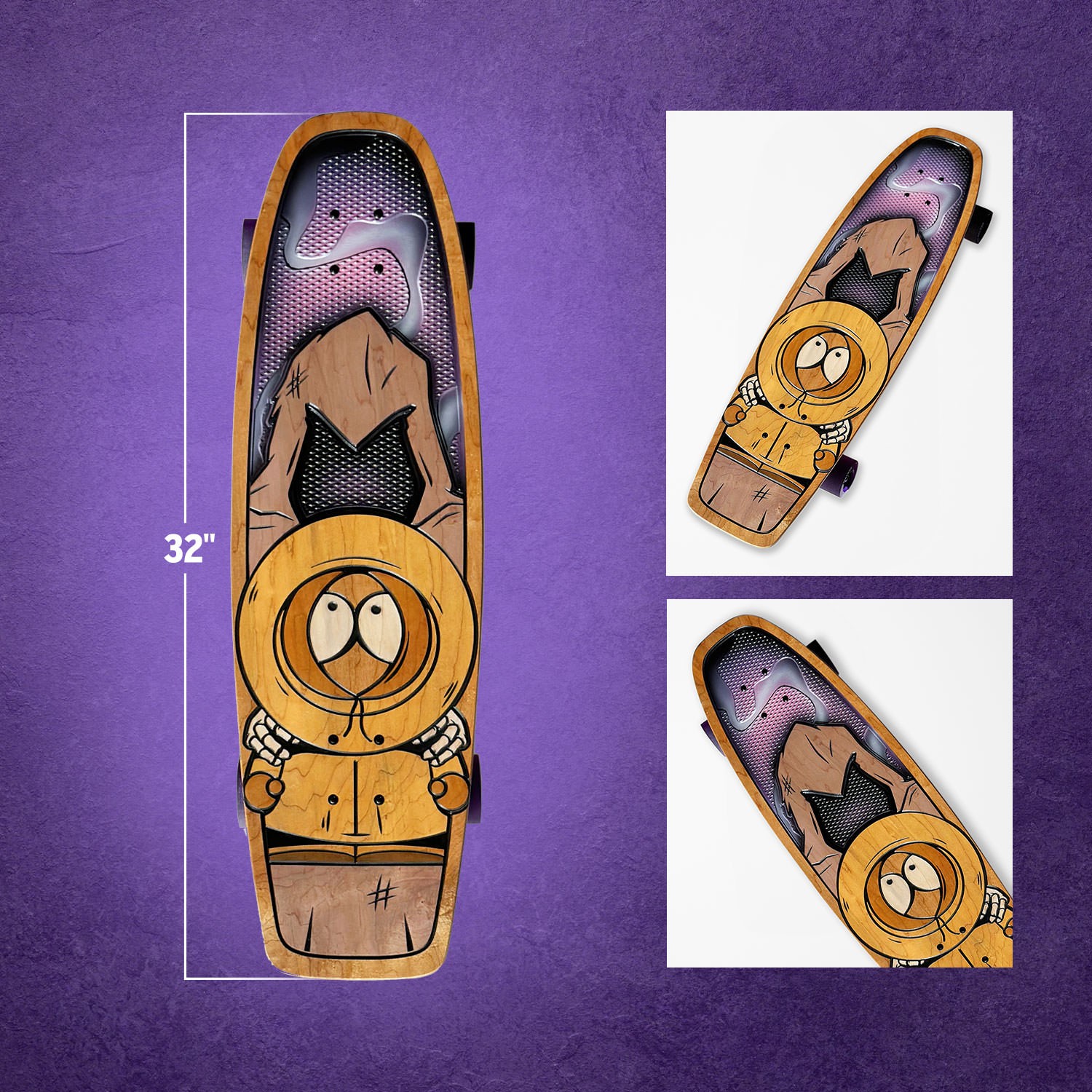 South Park Death Finds Kenny Skateboard Deck  (Prototype Shown) View 2
